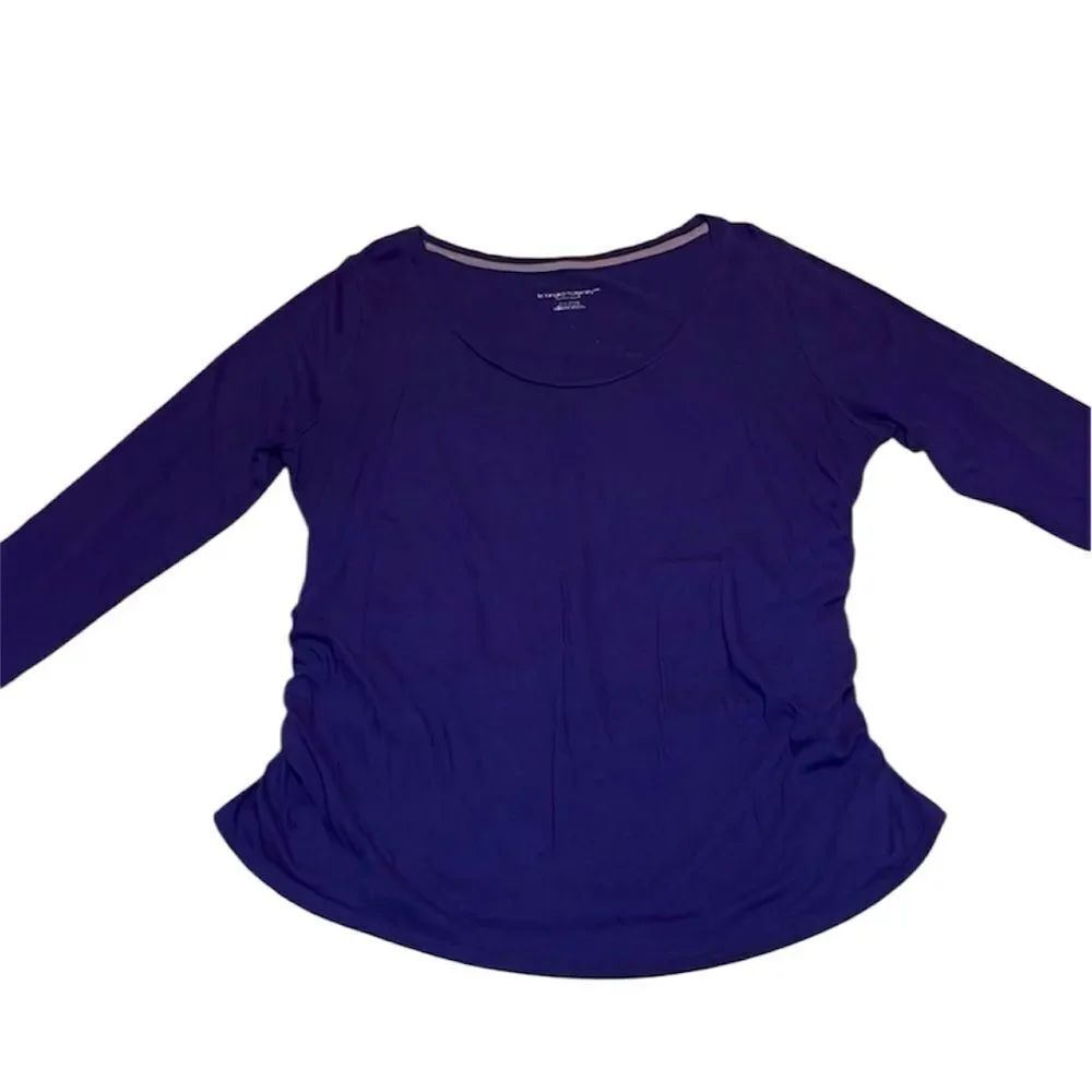 Maternity Top, Long Sleeve purple. XL-XXL